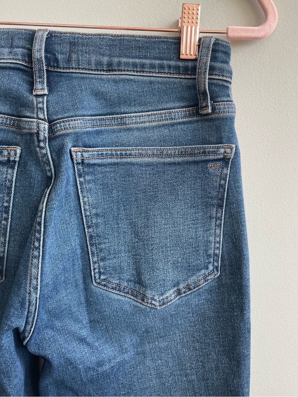 Madewell Mid-Rise Kick Out Jeans Blue Denim - Picture 5 of 7